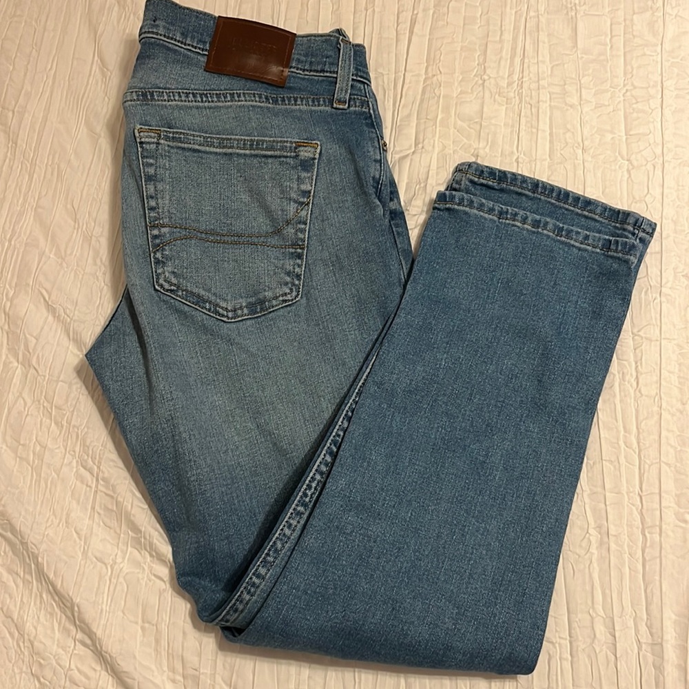 Hollister light wash ripped jeans